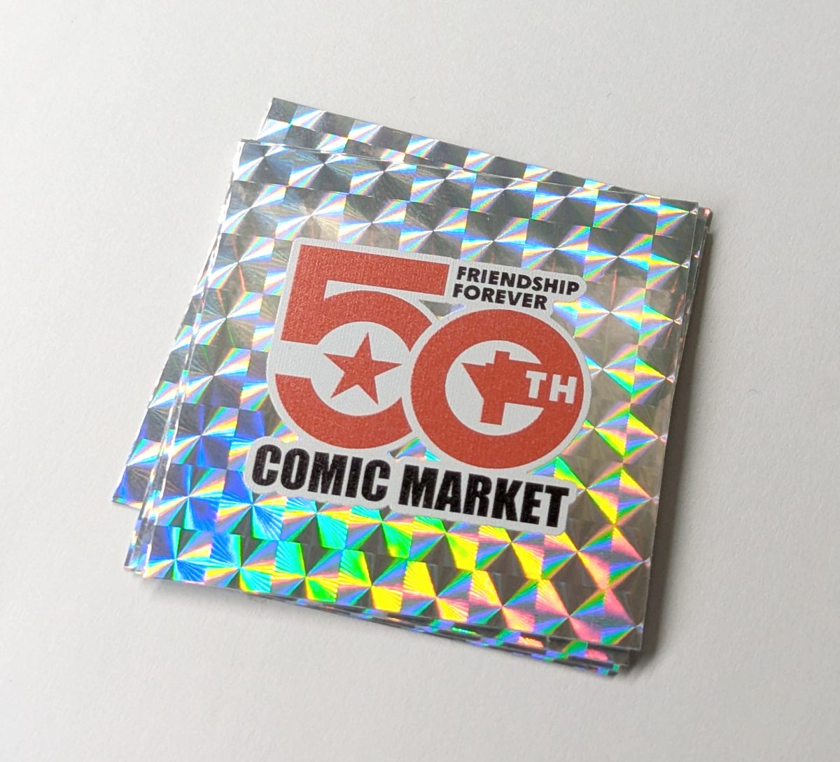 コミックマーケット50周年記念 ホログラムシール 約5cm(1枚目)
