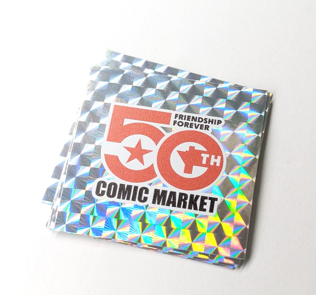 コミックマーケット50周年記念 ホログラムシール 約5cm(2枚目)